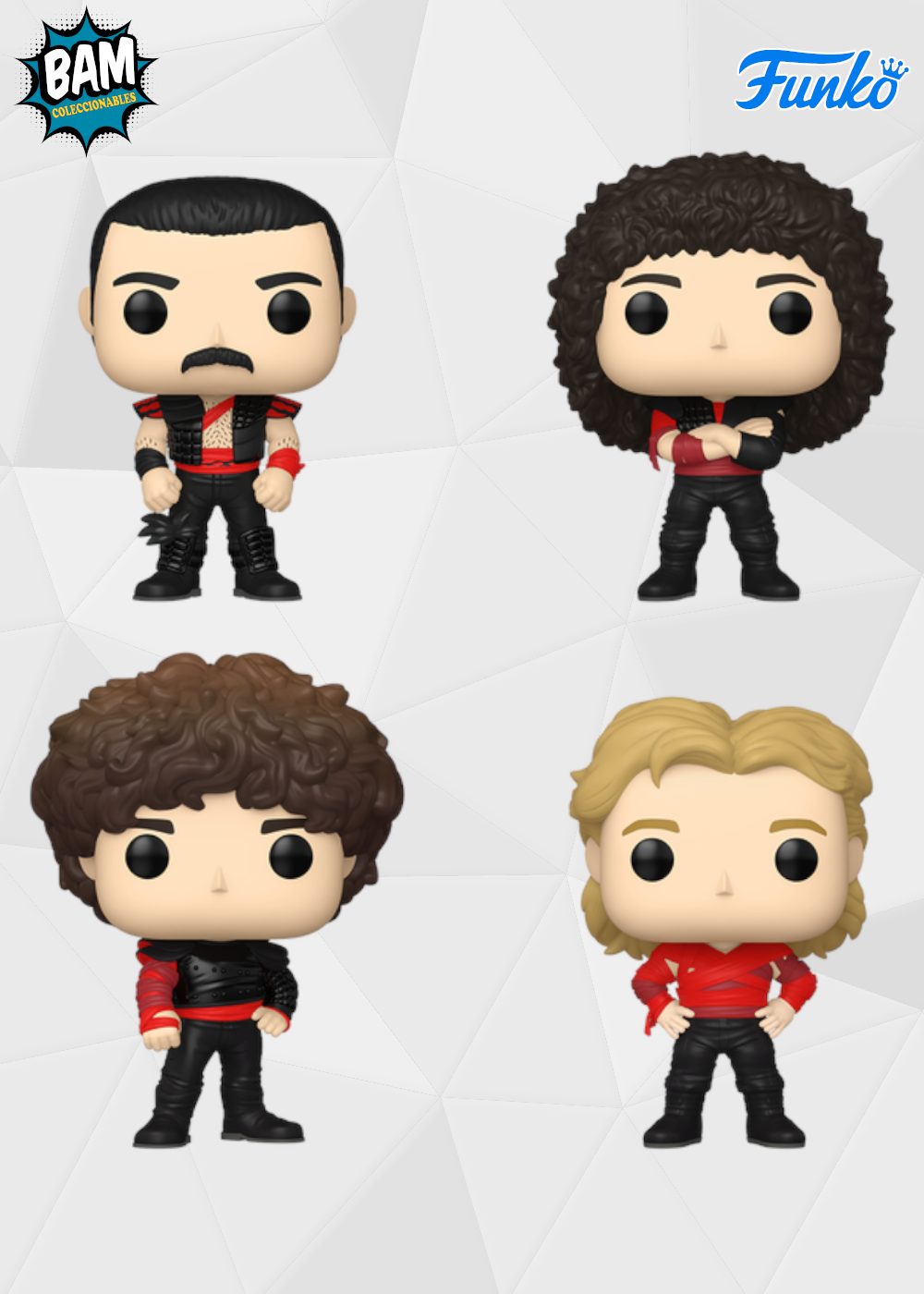 Funko Pop! Rocks: Queen - Radio Ga Ga 4 Pack